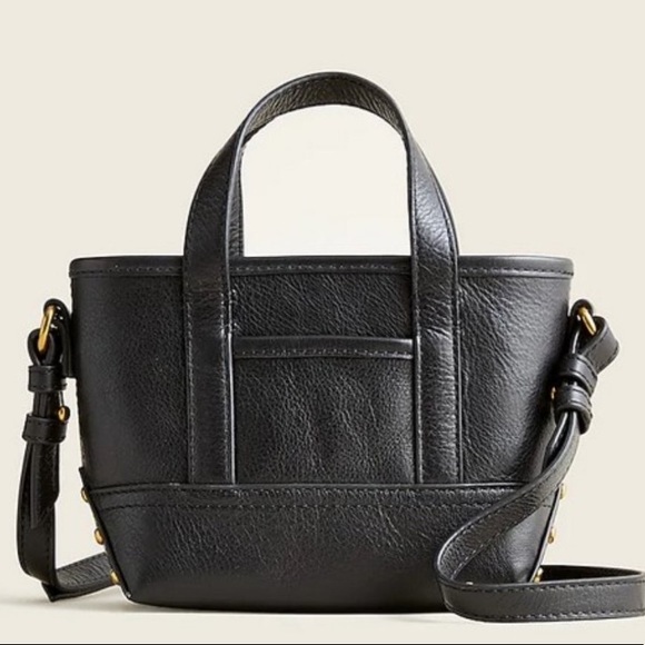 J. Crew NWT Mini Montauk Tote in Leather - Picture 1 of 3